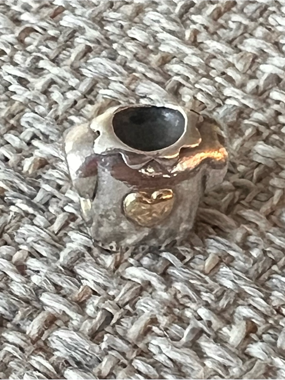 Pandora Sterling Silver with 14K Gold Heart Charm